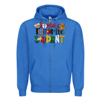 True Royal santa's favorite student christmas Zipper Hoodie - LillyAllenDesigns