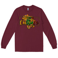 Burgundy Do it for the culture Long Sleeve Tee - HowdyJamesFarm