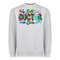 Heather Grey Best Doctor Ever Heavyweight Sweatshirt - CowhideDigitalArt