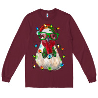 Burgundy christmas rooster Long Sleeve Tee - RanaPortraitStore