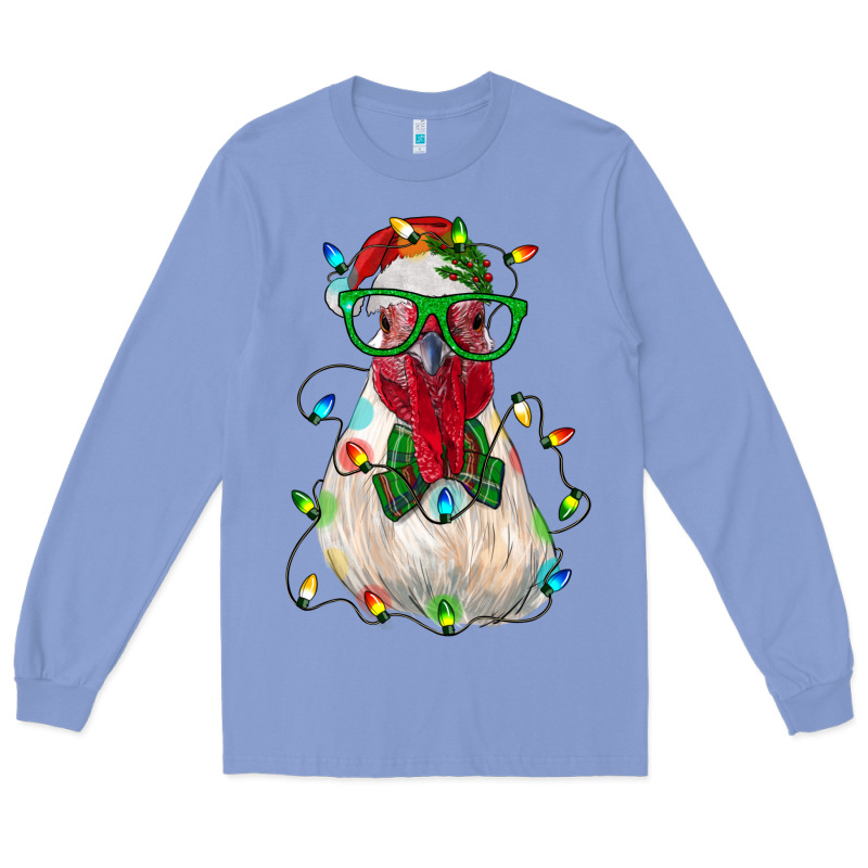 Christmas Rooster Long Sleeve Tee by RanaPortraitStore | Teevron