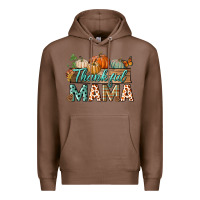 Chestnut thankful mama Premium Hoodie - BundleAndBundleShop