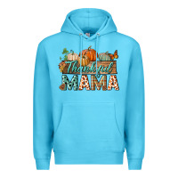 Ocean Blue thankful mama Premium Hoodie - BundleAndBundleShop