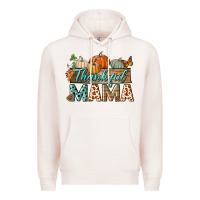 Pale Pink thankful mama Premium Hoodie - BundleAndBundleShop