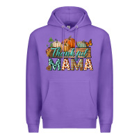 Purple thankful mama Premium Hoodie - BundleAndBundleShop
