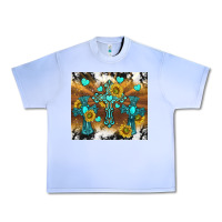 Grape Ice western crosses and sunflowers Urban Heavy Tee - TumblerDesignByShophia