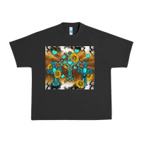 Pigment Black western crosses and sunflowers Urban Heavy Tee - TumblerDesignByShophia