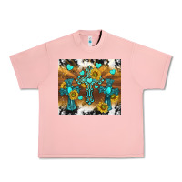 Salmon western crosses and sunflowers Urban Heavy Tee - TumblerDesignByShophia