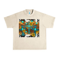 Sandshell western crosses and sunflowers Urban Heavy Tee - TumblerDesignByShophia