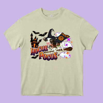 Hocus Pocus Holstein Baby Heavy Core Tee Designed By Lillyallendesigns