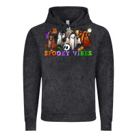 Vintage Black spooky vibes sports ghosts Vintage Hoodie - CowGirlArtShop
