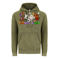 Vintage Olive spooky vibes sports ghosts Vintage Hoodie - CowGirlArtShop