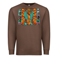 Chestnut basketball serape cowhide turquoise leopard glitter  brushstrokes Premium Sweatshirt - Artiststas