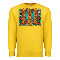 Lemon basketball serape cowhide turquoise leopard glitter  brushstrokes Premium Sweatshirt - Artiststas