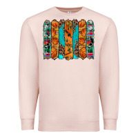 Pale Pink basketball serape cowhide turquoise leopard glitter  brushstrokes Premium Sweatshirt - Artiststas