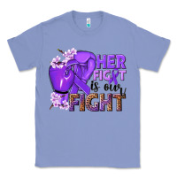 Colony Blue Her fight is our fight purple ribbon Classic Tee - NancyCooperArtShop