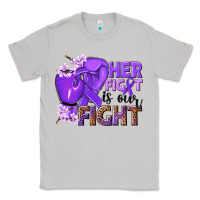 Moon Dust Her fight is our fight purple ribbon Classic Tee - NancyCooperArtShop