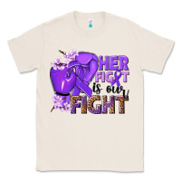 Natural Her fight is our fight purple ribbon Classic Tee - NancyCooperArtShop