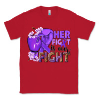 Red Her fight is our fight purple ribbon Classic Tee - NancyCooperArtShop