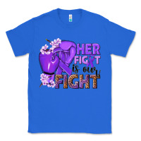 True Royal Her fight is our fight purple ribbon Classic Tee - NancyCooperArtShop