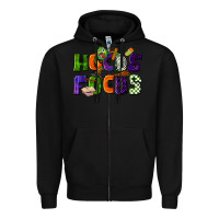 Black Hocus Focus Teacher Halloween Zipper Hoodie - LillyAllenDesigns