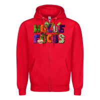 Red Hocus Focus Teacher Halloween Zipper Hoodie - LillyAllenDesigns
