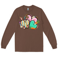 Chestnut Easter heart Easter Day Long Sleeve Tee - CowGirlArtShop