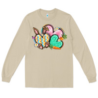 Mushroom Easter heart Easter Day Long Sleeve Tee - CowGirlArtShop