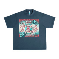 Midnight Navy every patient leaves a paw print in my heart Urban Heavy Tee - TumblerDesignByShophia