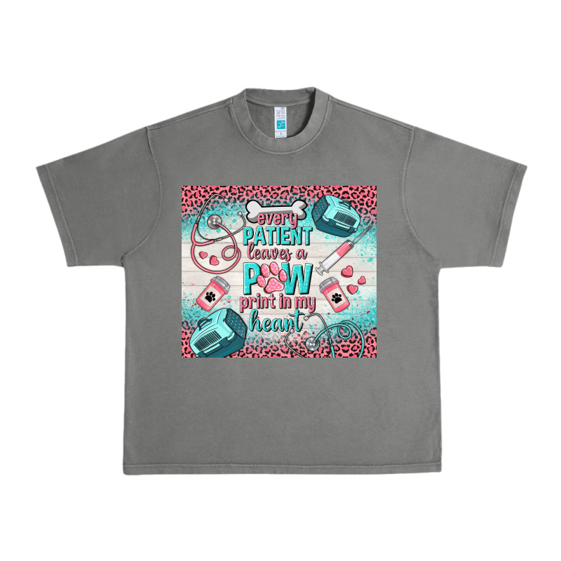 Every Patient Leaves A Paw Print In My Heart Urban Heavy Tee by TumblerDesignByShophia | Teevron
