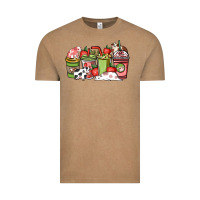 Vintage Coffee Cow and strawberry coffee cups Vintage Tee - HowdyJamesFarm