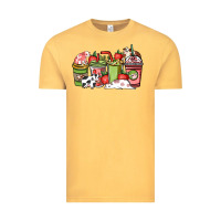 Cow And Strawberry Coffee Cups Vintage Tee | Teevron