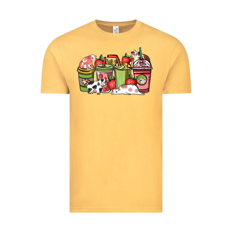 Cow And Strawberry Coffee Cups Vintage Tee by HowdyJamesFarm | Teevron