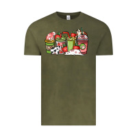 Vintage Olive Cow and strawberry coffee cups Vintage Tee - HowdyJamesFarm