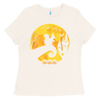 Bone squirrel moon funny halloween costume t shirt Ladies Tee - minhPixels