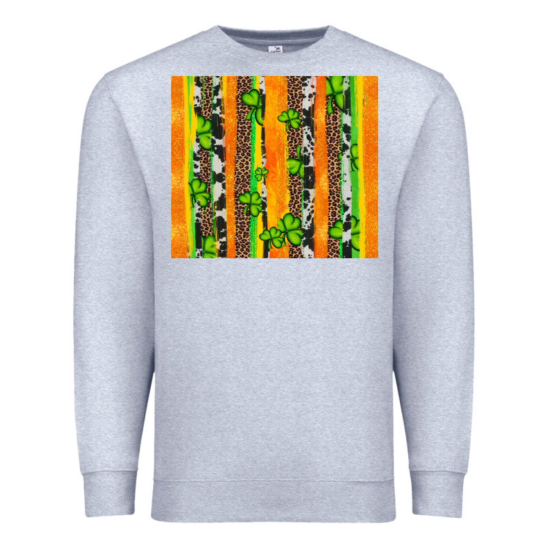 St Patricks Shamrock With Cowhide Premium Sweatshirt by Artiststas | Teevron