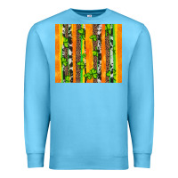 Ocean Blue st patricks shamrock with cowhide Premium Sweatshirt - Artiststas