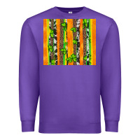 Purple st patricks shamrock with cowhide Premium Sweatshirt - Artiststas