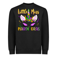 Little Miss Mardi Gras Heavyweight Sweatshirt | Teevron