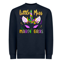 Navy little miss mardi gras Heavyweight Sweatshirt - LillyAllenDesigns