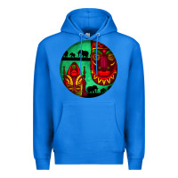 True Royal african masks round earrings 3 Premium Hoodie - BundleAndBundleShop