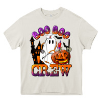 Cream Boo Boo Crew Nurse Heavy Core Tee - LillyAllenDesigns