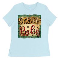Baby Blue Santa Baby Ladies Tee - Bettercallsaul