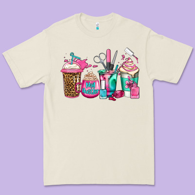 Nail Hustler Coffee Cups Premium Tee Designed By Jasminsmagicworld