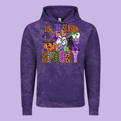 Tis The Season To Be Spooky Vintage Hoodie Designed By Cowgirlartshop