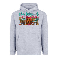Heather Grey dachshund mom Heavyweight Hoodie - Artiststas
