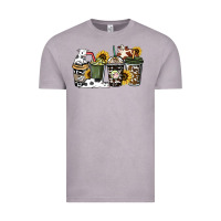 Vintage Zinc Cowhide coffee cups Vintage Tee - HowdyJamesFarm