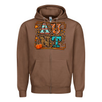 Chestnut Autumn Leopard Aunt Zipper Hoodie - LillyAllenDesigns