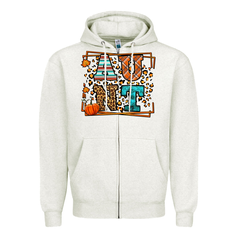 Autumn Leopard Aunt Zipper Hoodie by LillyAllenDesigns | Teevron