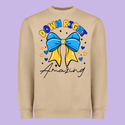 Down Right Amazing Heavyweight Sweatshirt Designed By Cowhidedigitalart